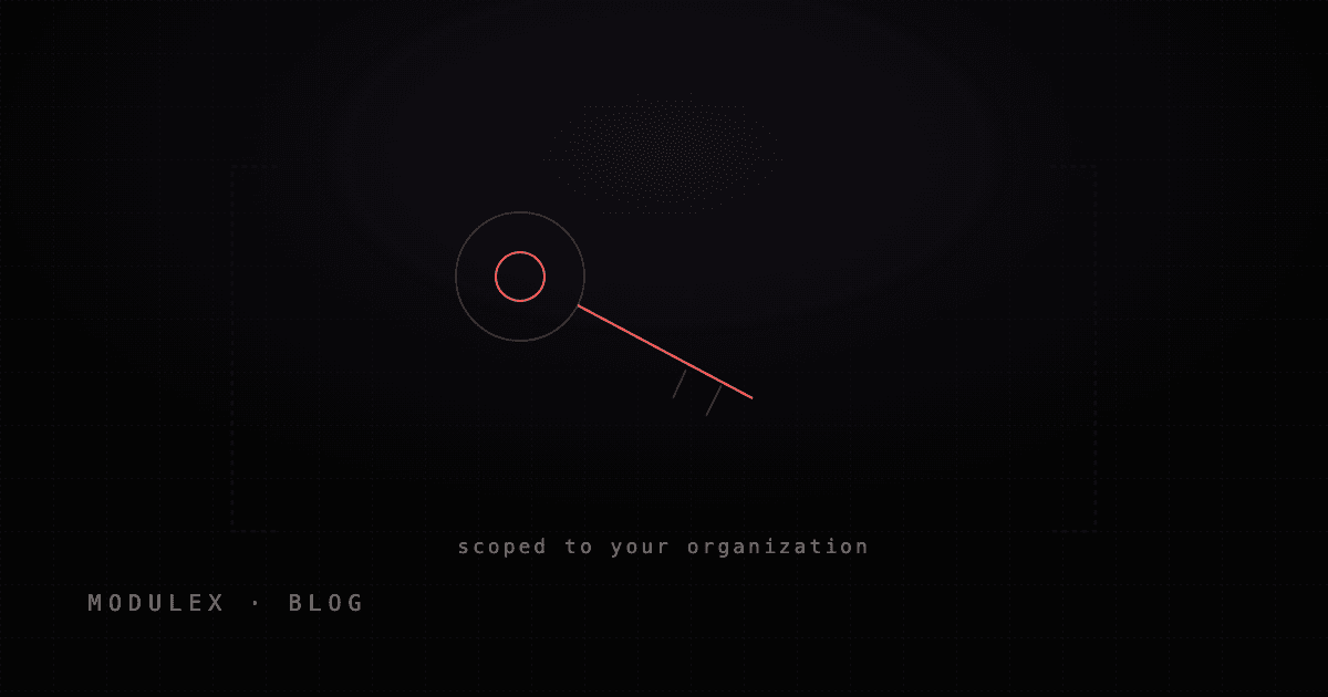 A key motif bracketed by an organization scope boundary